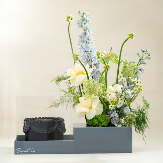 Cake + Flower Arrangement | Graduation Gifts