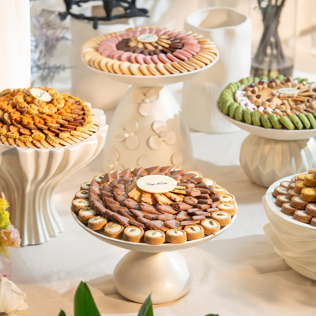 wedding tray and chocolate arrangements